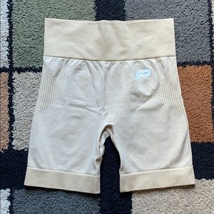 Tan biker shorts